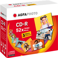 Agfa Photo 1x5 CD-R / 700 MB / Jewel Case 