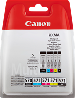Canon PGI-570 + CLI-571 Multipack Schwarz / Cyan / Magenta / Gelb