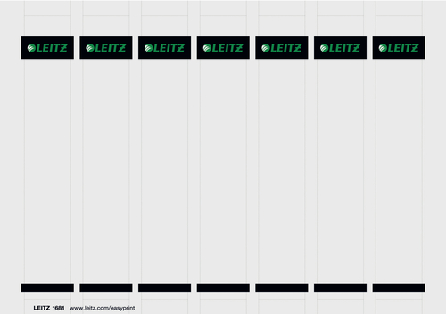 Leitz Ordnerrucken Einsteckschild 31x190mm 100 Stk Ordnerrucken Prindo De
