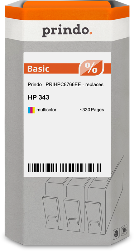 Prindo Basic (343) mehrere Farben Tintenpatrone