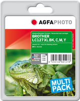Agfa Photo LC127XLBK,C,M,Y Multipack Schwarz / Cyan / Magenta / Gelb