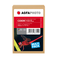 Agfa Photo PG-545XLBK+CL-546XL-Color Multipack Schwarz / mehrere Farben