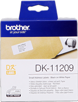 Brother DK-11209 Adress-Etiketten 29x62mm Schwarz auf Weiß