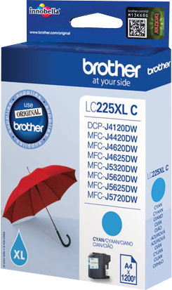 Brother LC225XLC Cyan Druckerpatrone