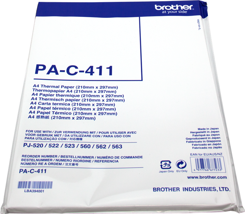 Brother Thermopapier PA-C-411 Weiss