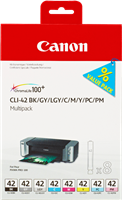 Canon CLI-42 Multipack Schwarz / Cyan / Magenta / Gelb / Grau / Cyan (hell) / Magenta (hell) / Grau (hell)