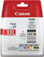 Canon CLI-581 XXL Multipack Schwarz / Cyan / Magenta / Gelb