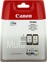 Canon PG-545 + CL-546 Multipack Schwarz / mehrere Farben