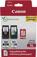 Canon PG-560XL+CL-561XL Schwarz / mehrere Farben Value Pack