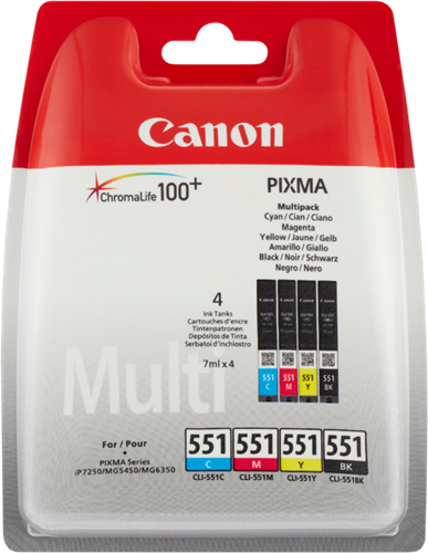 Canon PIXMA iP7250 CLI-551 CMYBK