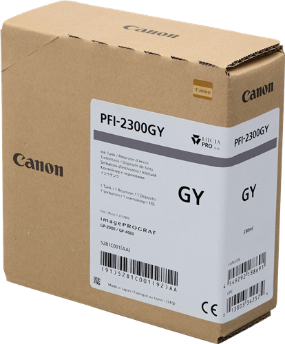 Canon PFI-2300gy Grau Druckerpatrone
