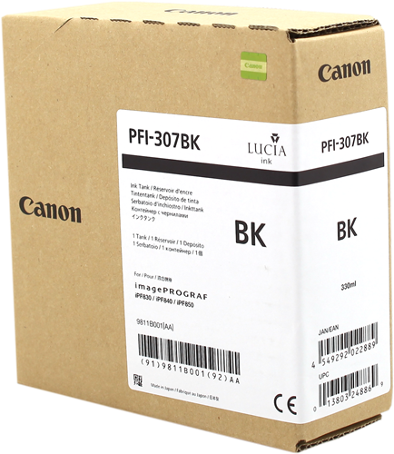 Canon PFI-307bk Schwarz Druckerpatrone