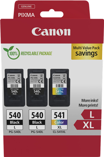 Canon PG-540L+CL-541XL Multipack Schwarz / mehrere Farben