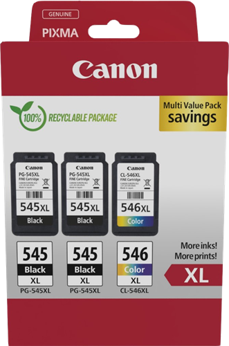 Canon PG-545XL+CL-546XL Multipack Schwarz / mehrere Farben