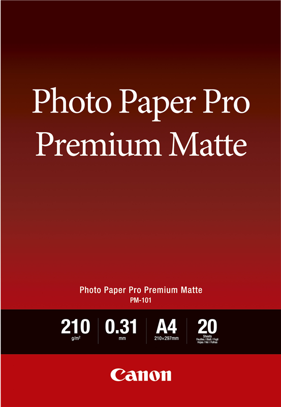Canon Fotopapier Premium Matt A4 Weiss