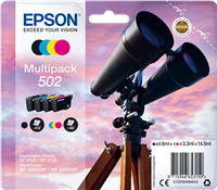 Epson 502 Multipack Schwarz / Cyan / Magenta / Gelb