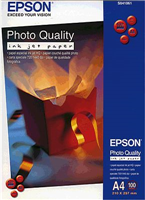 Epson Photo Quality Inkjet Fotopapier A4 Weiss