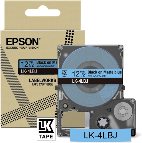Epson LK-4LBJ Schriftband Schwarz auf Blau