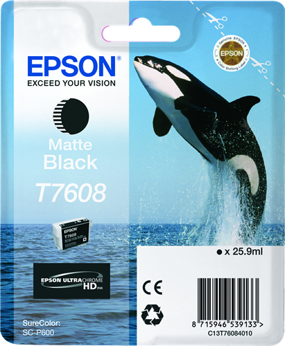 Epson T7608 Schwarz (Matt) Druckerpatrone