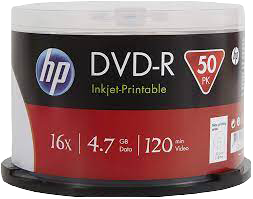 HP 1x50 DVD-R / 4,7 GB / Cakebox 