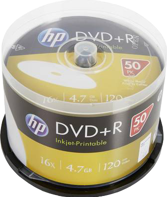 HP 1x50 DVD+R / 4,7 GB / Cakebox 