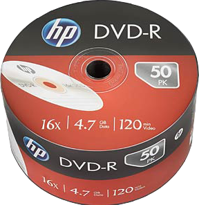 HP 1x50 DVD-R / 4.7GB / Bulk Pack 
