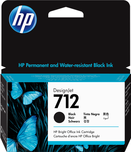 HP 712 Schwarz Druckerpatrone