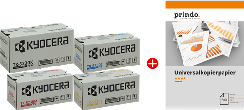 Kyocera TK-5230 MCVP 01 Schwarz / Cyan / Magenta / Gelb Value Pack