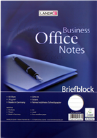 LANDRÉ Briefblock "Business Office Notes", DIN A4, 50 Blatt
