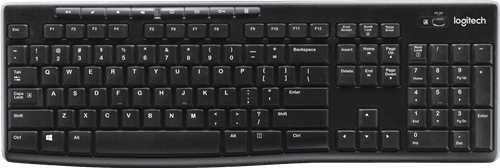 Logitech K270 Kabellose Tastatur Schwarz