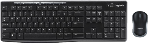 Logitech MK270 Kabelloses Tastatur-Maus-Set Schwarz