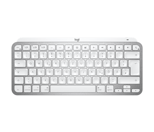Logitech MX Keys Mini Tastatur für MAC Silber / Weiss