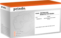 Prindo Adress-Etiketten 29x90 mm Schwarz auf Weiß