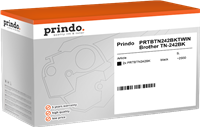Prindo PRTBTN242BKTWIN Multipack Schwarz