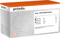 Prindo PRTHPCE320A Rainbow Schwarz / Cyan / Magenta / Gelb Value Pack