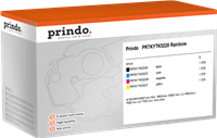 Prindo PRTKYTK5220 Rainbow Schwarz / Cyan / Magenta / Gelb Value Pack