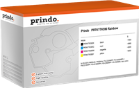 Prindo PRTKYTK590 Rainbow Schwarz / Cyan / Magenta / Gelb Value Pack