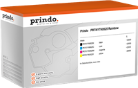 Prindo PRTKYTK8525 Rainbow Schwarz / Cyan / Magenta / Gelb Value Pack