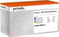 Prindo PRTL80C20 Rainbow Schwarz / Cyan / Magenta / Gelb Value Pack