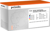 Prindo PRTSCLT404S Rainbow Schwarz / Cyan / Magenta / Gelb Value Pack