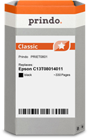 Prindo T0801 Schwarz Tintenpatrone