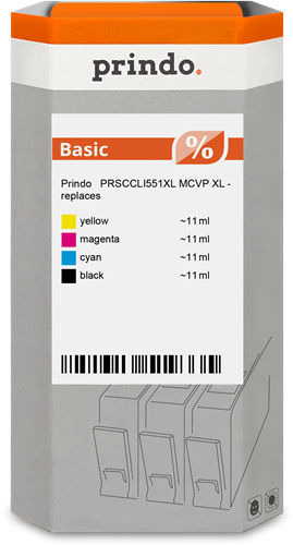 Prindo Basic XL Multipack Schwarz / Cyan / Magenta / Gelb