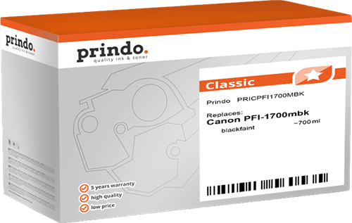 Prindo Classic Schwarz (Matt) Tintenpatrone