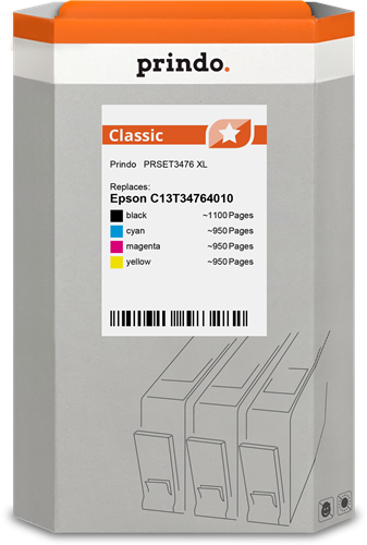 Prindo Classic XL Multipack Schwarz / Cyan / Magenta / Gelb