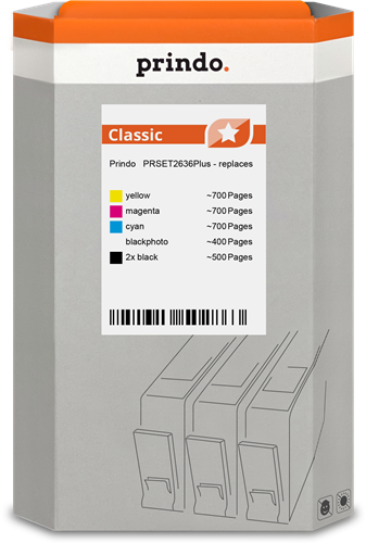 Prindo PRSET2636Plus Multipack Schwarz / Cyan / Magenta / Gelb