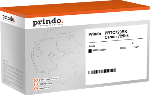 Prindo PRTC729BK Schwarz Toner