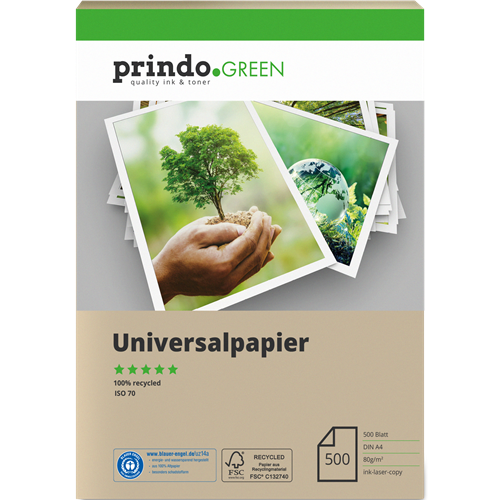 Prindo Recycling Universal-Kopierpapier A4 rauchweiß