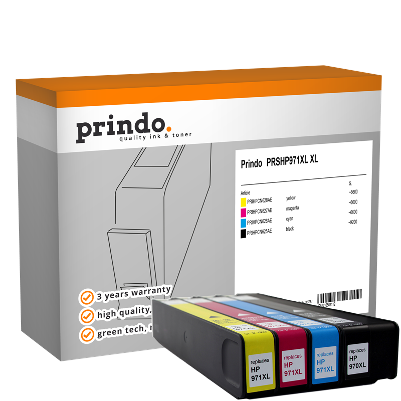 Prindo Officejet Pro X551dw PRSHP971XL