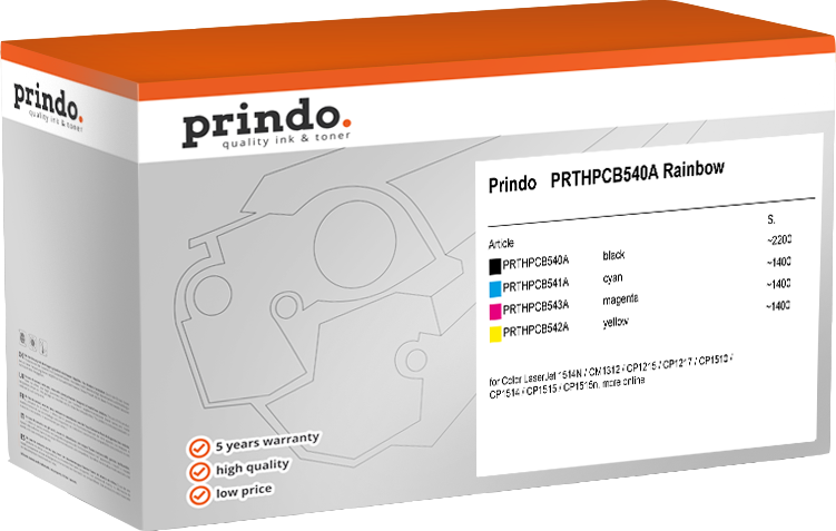 Prindo Color LaserJet CP1217 PRTHPCB540A Rainbow