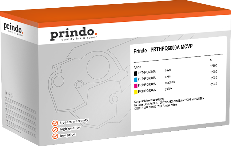 Prindo Color LaserJet CM1015 MFP PRTHPQ6000A MCVP